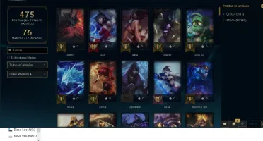 Conta LVL 209,, Skins 149,, Champs 144