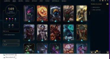 Conta LVL 209,, Skins 149,, Champs 144