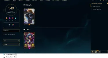 Conta LVL 209,, Skins 149,, Champs 144