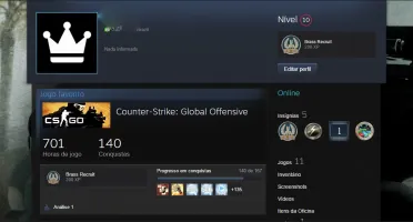 Conta Steam Nivel 10