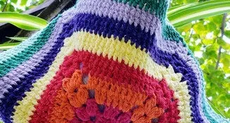 Cestinha / Suporte para Vaso em Crochê