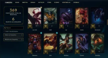 Conta prata 4 com 29 skins e 111 champs