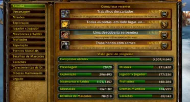 Conta wow 17 anos