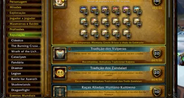 Conta wow 17 anos