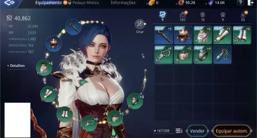 Conta MIR4 Lvl 45 SA 72 Farmando Vale Das Serpentes