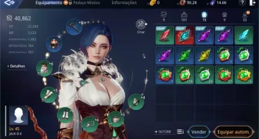 Conta MIR4 Lvl 45 SA 72 Farmando Vale Das Serpentes