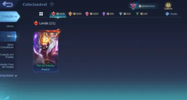 Conta Mobile Legends Colecionador Premium