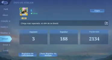 Conta Mobile Legends Colecionador Premium
