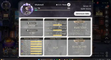Conta 7 Knights Rebirth KyleT6 TeoT6 EileeneT6 Challenger