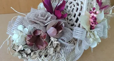 Cesta picnic decorada