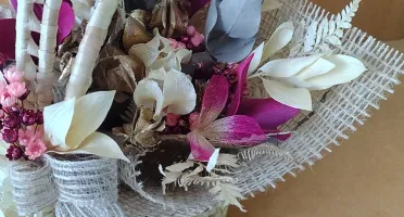 Cesta picnic decorada