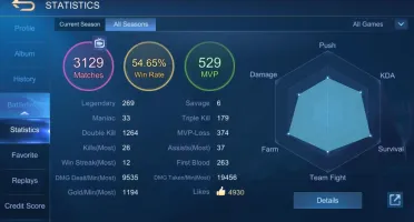 Vendo conta no Mobile Legends
