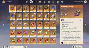 đŽ CONTA GENSHIN NA AR 56, VĂRIOS PERSONAGENS 5â E ARMA 5â