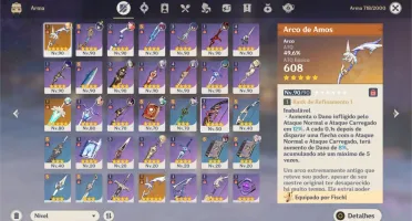 đŽ CONTA GENSHIN NA AR 56, VĂRIOS PERSONAGENS 5â E ARMA 5â