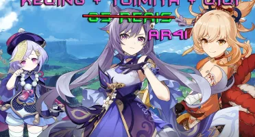 GENSHIN IMPACT lv41 KEQING + YOIMIYA + QIQI