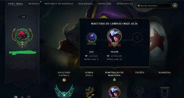 CONTA PLATINA MAIN TALON LEAGUE OF LEGENDS