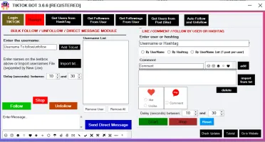 TikTok Bot Pro PREMIUM 2025 Automatiza Curtidas 3.6.6