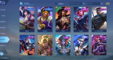 Conta Mobile Legends 500 reais