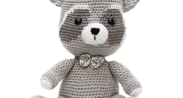 Guaxinim em Amigurumi