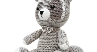 Guaxinim em Amigurumi