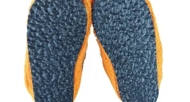 Pantufa de Lã Infantil Laranja 26