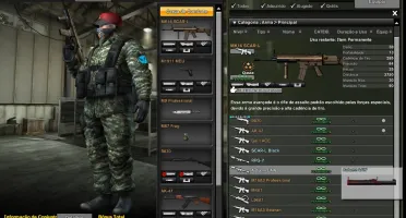 Conta Combat Arms, 14 armas permanentes, especialista.