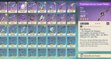 Ganyu C1 + Kokomi + Keqing + Banner Garantido Ar40