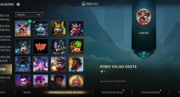 Wild Rift — 221 Skins | 3 Míticas | 44,7K Coleção | Gm 1