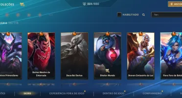 Wild Rift — 221 Skins | 3 Míticas | 44,7K Coleção | Gm 1