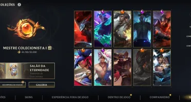 Wild Rift — 221 Skins | 3 Míticas | 44,7K Coleção | Gm 1