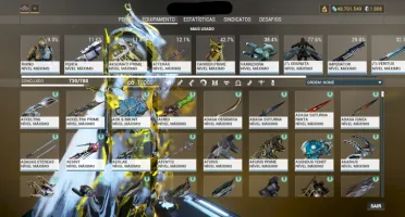 Conta Warframe lendário 3 + de 10 anos