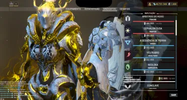 Conta Warframe lendário 3 + de 10 anos