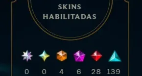 Conta LOL nivel 645 bronze 3 com 350 skins