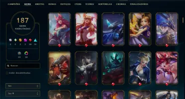 Bronze 3 com TOODS os Champs e 187 Skins