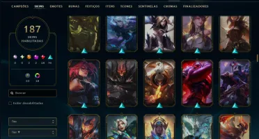Bronze 3 com TOODS os Champs e 187 Skins