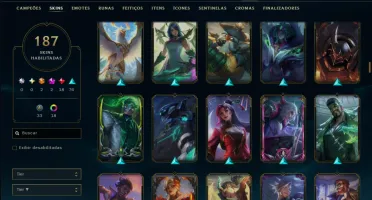 Bronze 3 com TOODS os Champs e 187 Skins