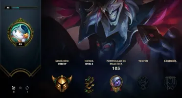 CONTA LOL ✅ LVL 45 ✅ ELO GOLD ✅ SKIN ULTIMATE DA SONA