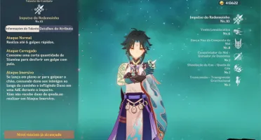 Conta Genshin Impact AR 51 main Xiao