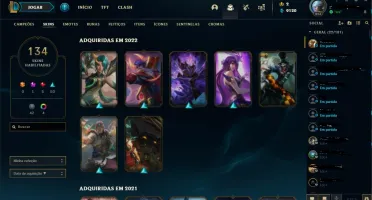 CONTA VALORANT 14 SKINS + CONTA LOL 134 SKINS