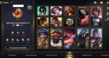 Conta wild rift com 156skins Grão Mestre Todos os Champs