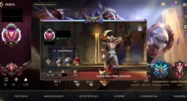 Conta wild rift com 156skins Grão Mestre Todos os Champs