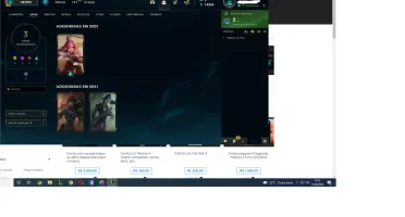 conta de lol smurf platina 1