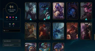 CONTA DIAMANTE 4 COM MAIS DE 100 CAMPEÕES E 92 SKINS
