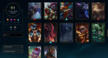 CONTA DIAMANTE 4 COM MAIS DE 100 CAMPEÕES E 92 SKINS