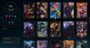 CONTA DIAMANTE 4 COM MAIS DE 100 CAMPEÕES E 92 SKINS