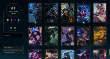 CONTA DIAMANTE 4 COM MAIS DE 100 CAMPEÕES E 92 SKINS