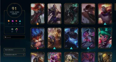 CONTA DIAMANTE 4 COM MAIS DE 100 CAMPEÕES E 92 SKINS
