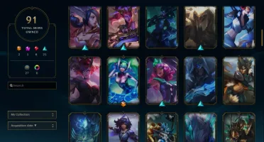 CONTA DIAMANTE 4 COM MAIS DE 100 CAMPEÕES E 92 SKINS
