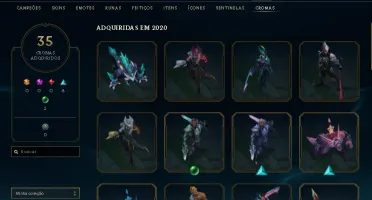 CONTA LOL DIAMANTE// QUASE TODOS CAMPEÕES// 160 SKINS// S5
