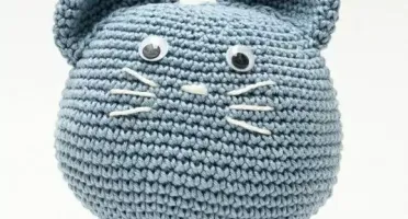 Gato Peso de Porta em Amigurumi
